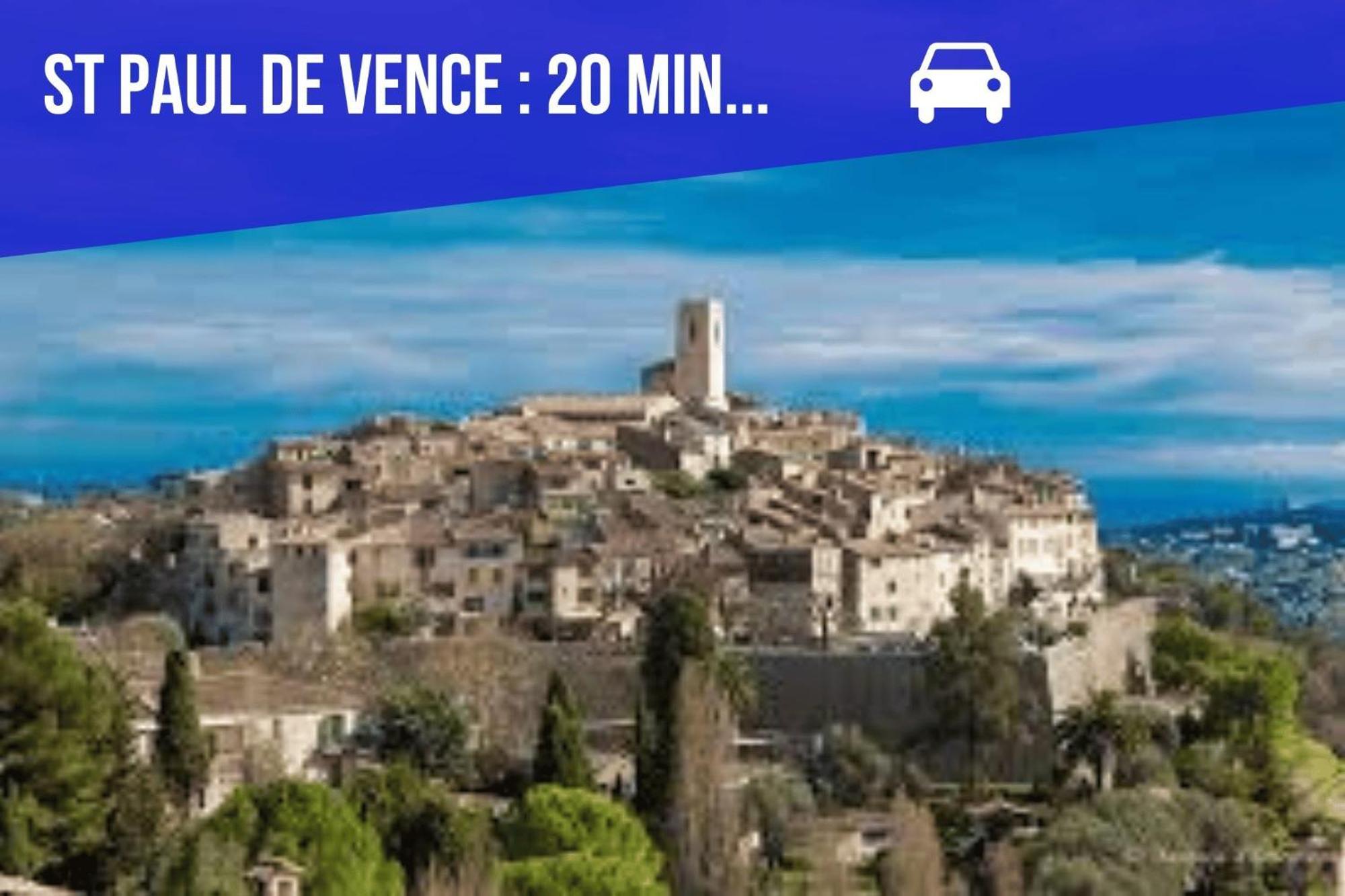 Bed & Breakfast Les Hauts De Cagnes Vue Mer Et Montagne Apartment Exterior photo
